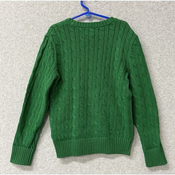 Polo Ralph Lauren Boys Cable-Knit Cotton Crew Neck Sweater Red Size 8 Small NWT - Picture 3 of 6